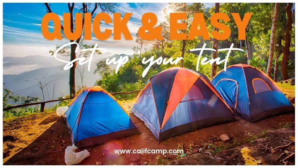 How to setup Quick & Easy Setup your camp tent 2024