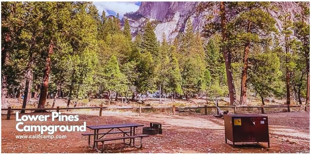 Lower Pines Campsites in Yosemite 