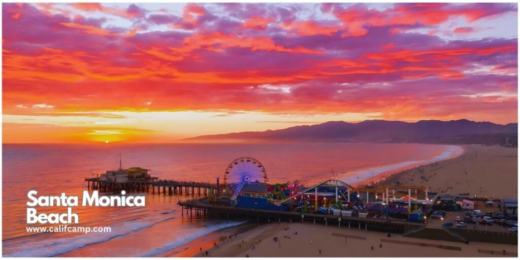 Santa Monica beach popular Beach in California 