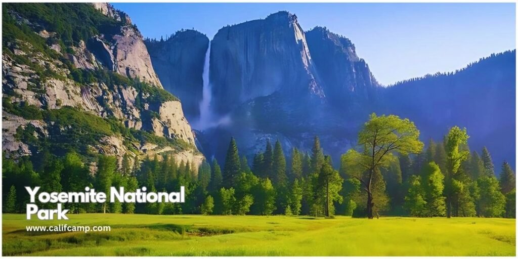 Yosemite national park campground in California