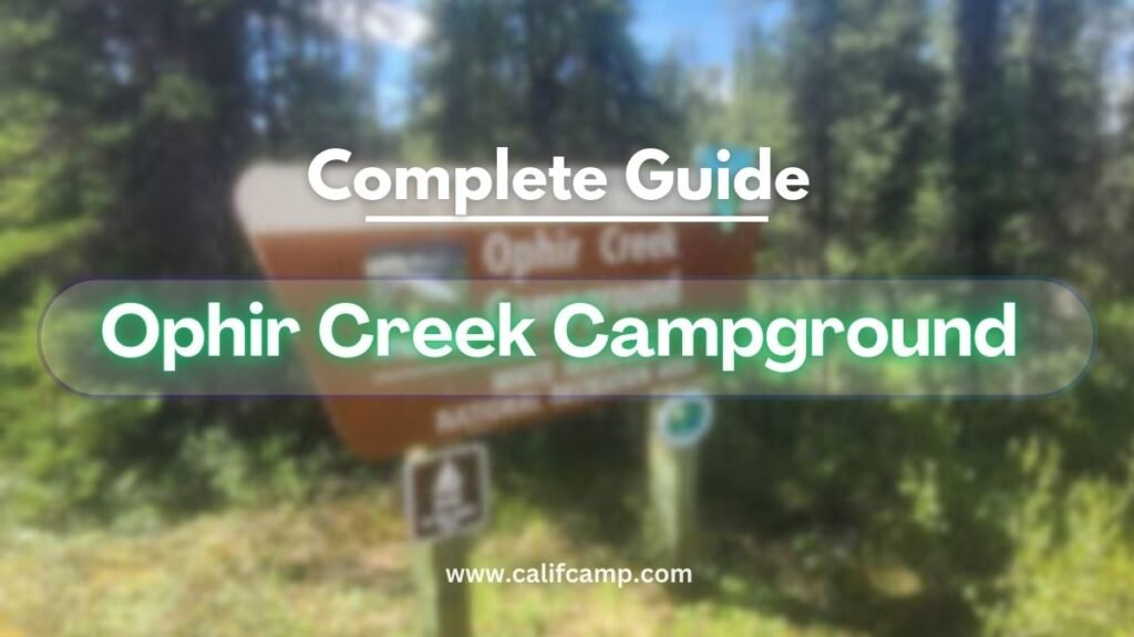 Ophir Creek Campground