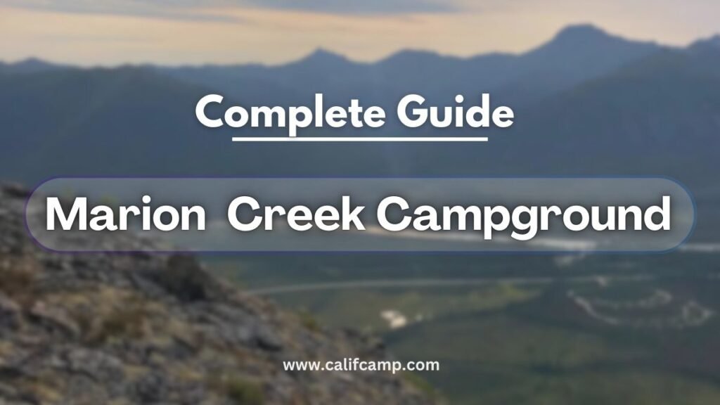 Marion Creek Campgrounds